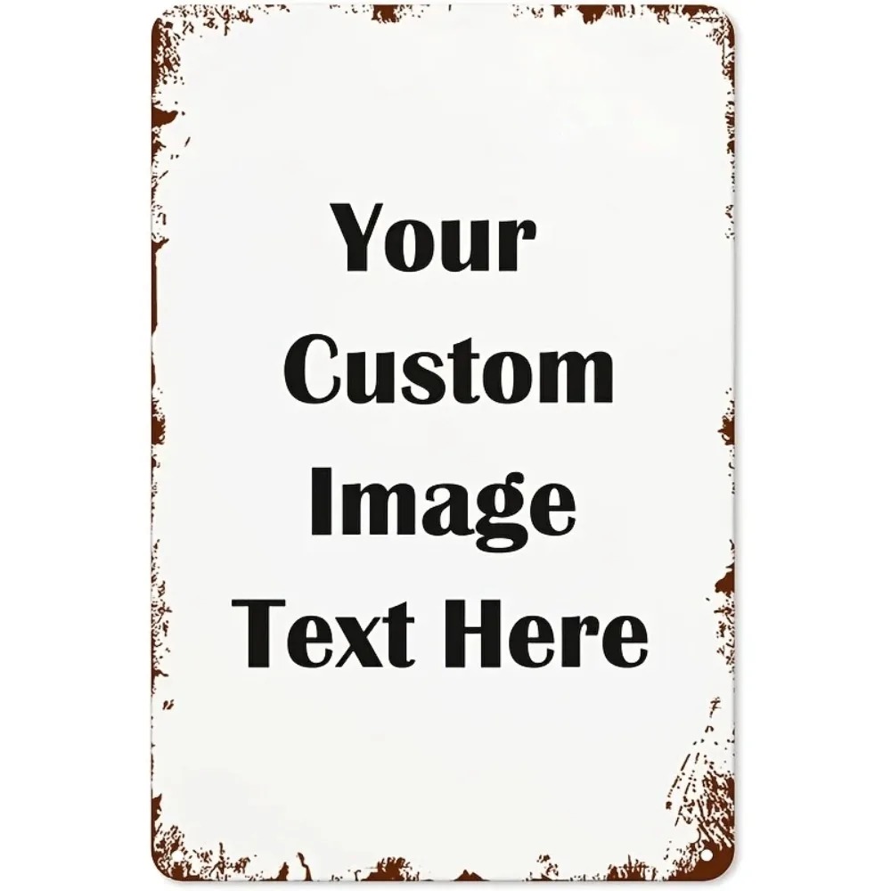 Outdoor Furniture Metal - 1pc Papan Tanda Dinding Logam Foto