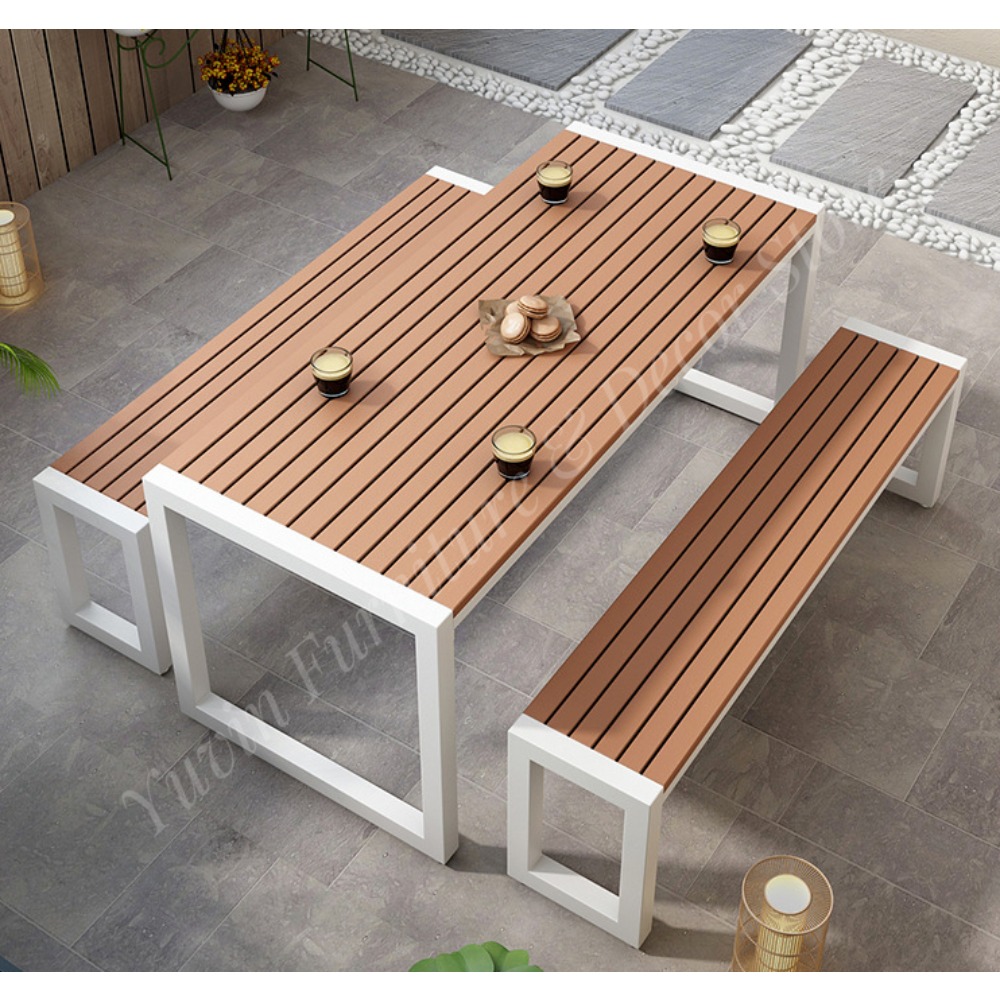 Outdoor Furniture Metal Chairs - Set Meja dan Kursi Makan untuk