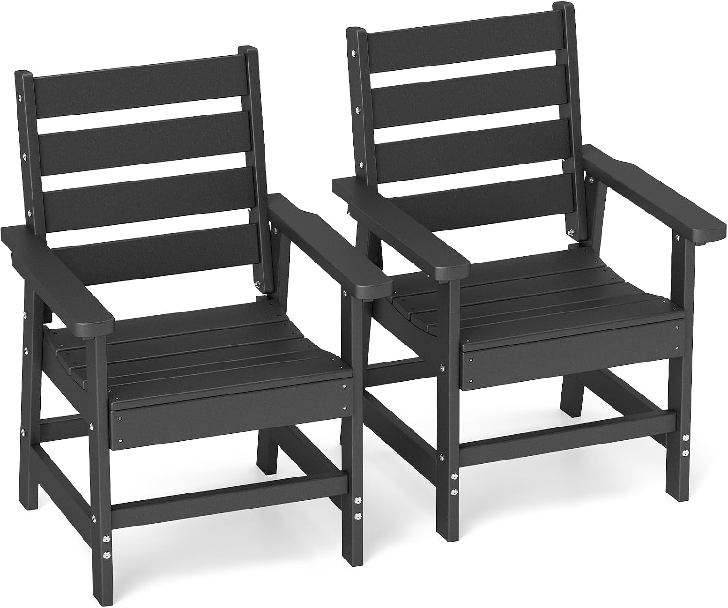 Outdoor Furniture Metal - Set Kursi Makan Luar Ruangan HDPE