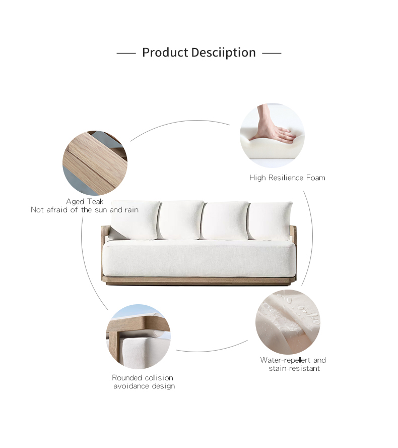 Set Sofa Taman Furnitur Kayu J - Outdoor Furniture Luxury ulasan dan harga