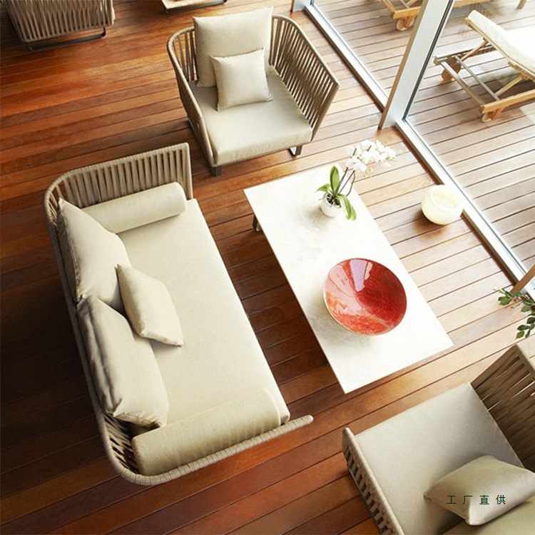 Set Sofa Rotan Luar Ruangan Ta - Outdoor Furniture Metal Chairs ulasan dan harga