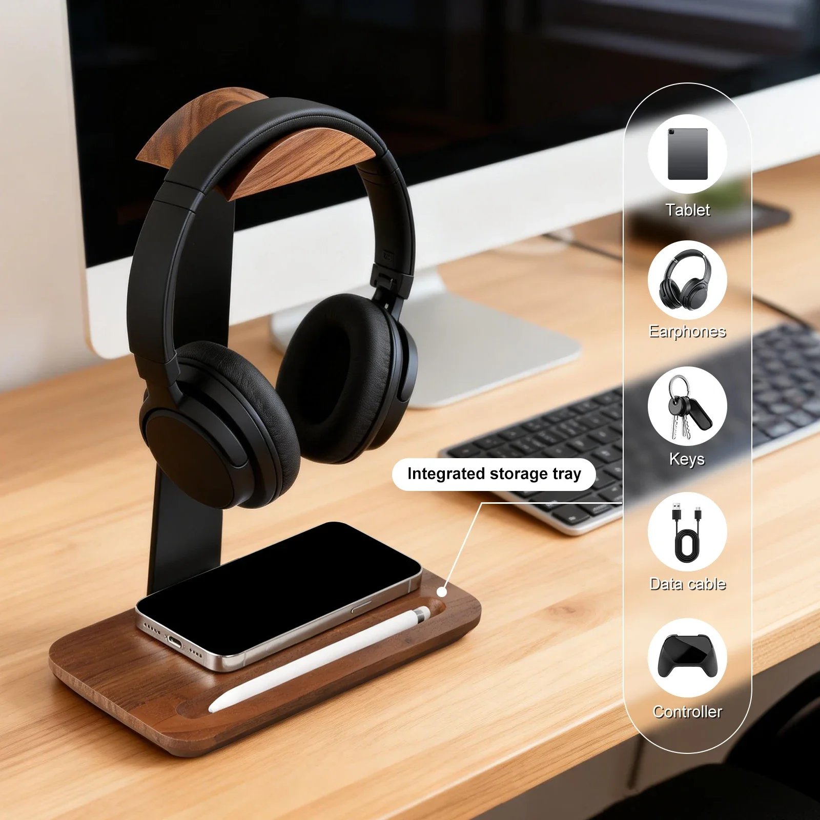 Penyangga Headphone Kayu Unive - Outdoor Furniture Wood ulasan dan harga