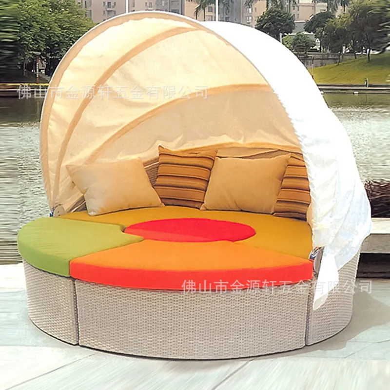 Tempat Tidur Siang Rotan Bulat - Outdoor Daybed Furniture ulasan dan harga