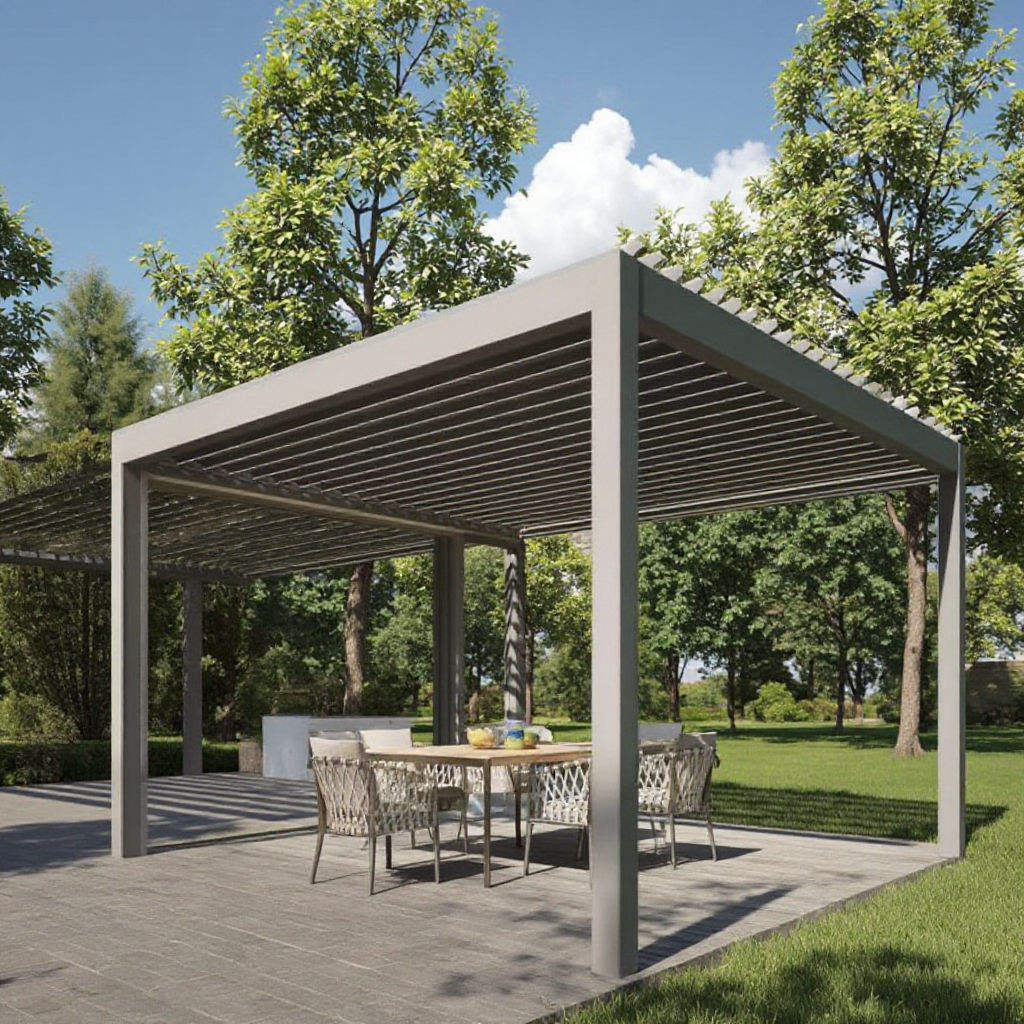 Gazebo Villa Fashion Anti Kara - Outdoor Furniture Metal ulasan dan harga